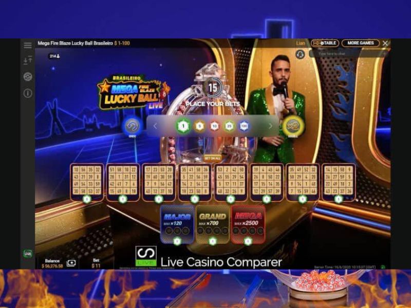 Reglas del casino Mega Fire Blaze Lucky Ball