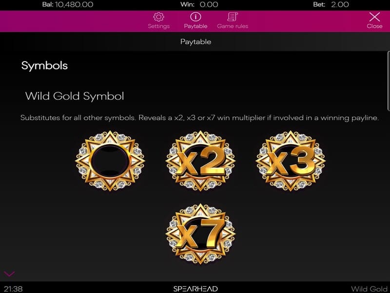 Play Wild Gold slot with strategy