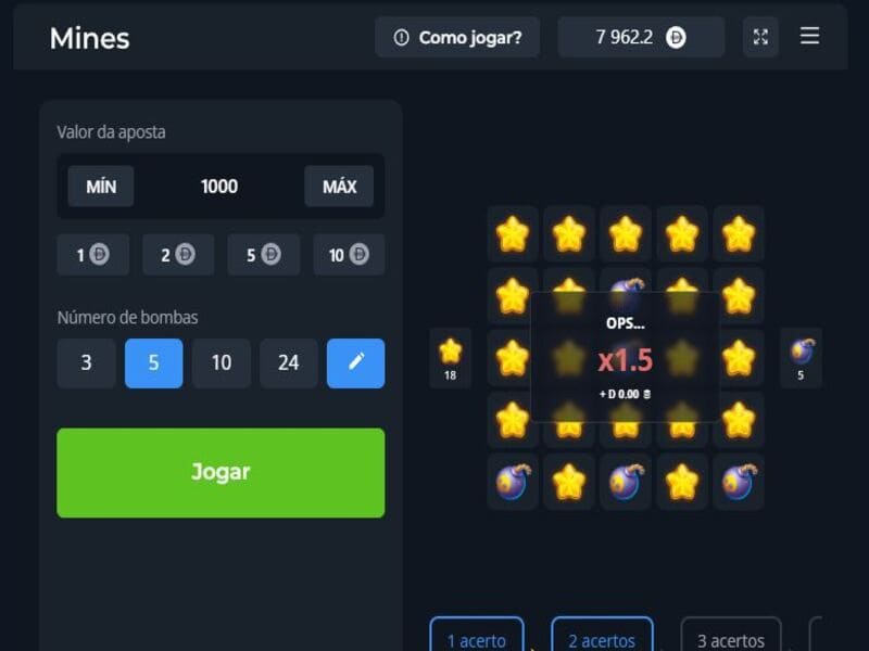 Características de la tragaperras online Mines